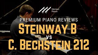 Steinway Model B vs C Bechstein B 212 by Merriam Pianos [upl. by Ezitram34]