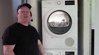 How To Fully Clean Bosch Ductless Dryer Including Sump Pump Pit [upl. by Bergstrom]