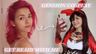 get ready with me amber cosplay genshin impact [upl. by Gunzburg]