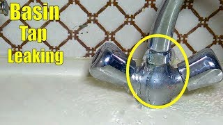 Basin Mixer Tap Repairing  How to Change Basin Mixer Washer [upl. by Ledah138]