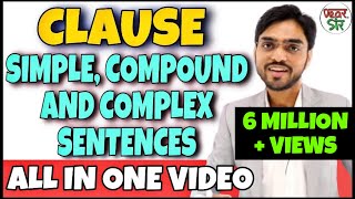 Simple Compound and Complex Sentences  English Grammar Lessons  Clauses in English Grammar [upl. by Messere]