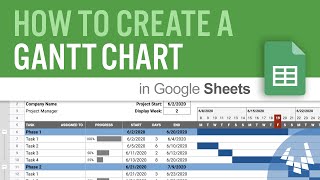 How to Create a Gantt Chart in Google Sheets [upl. by Josey]