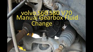 volvo S60 S80 V70 manual Transmission fluid change [upl. by Gower]