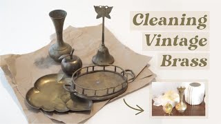 How to Clean Vintage Brass  2 Easy DIY Recipes [upl. by Nnylarak]