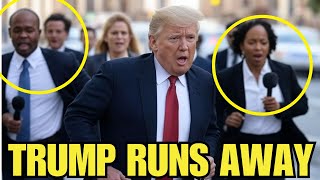 Trump RUNS from REPORTERS ONE DAY After Zelensky DISASTER MEETING [upl. by Lorianna]