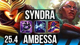 SYNDRA vs AMBESSA MID  7310  EUW Master  254 [upl. by Hubsher]