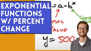 Exponential Functions with Percent Increase or Decrease [upl. by Shippee]