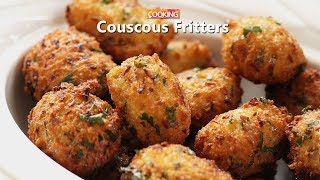 Couscous Fritters  Couscous Recipe With Chicken Stock [upl. by Artinak]