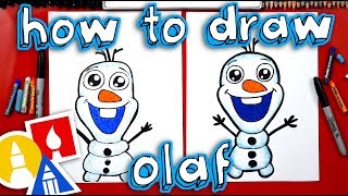 How To Draw Olaf From Disney Frozen [upl. by Nadroj39]