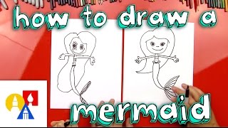 How To Draw A Mermaid [upl. by Dilan]