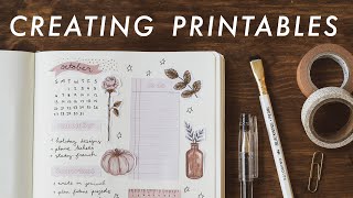 how to design amp create printables [upl. by Letnoj]