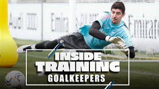 Train like a Real Madrid goalkeeper  Courtois Lunin amp Altube [upl. by Ayotol]