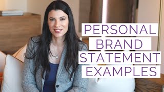 Personal Brand Statement Examples amp Tips to Create Your Own [upl. by Nitnert]