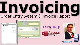 Order Entry System with Invoice Report Template for Microsoft Access Print Receipts Bills More [upl. by Auhsuj]