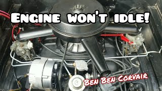 Fixing the Corvairs idle issue [upl. by Isleen]