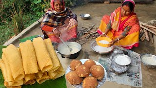 Grandma special PATISHAPTA PITHA recipe  পাটিসাপটা পিঠা রেসিপি [upl. by Armilla977]