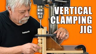 Vertical Clamping Jig  Drill Press Jig [upl. by Attalanta]