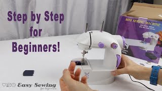 How to Operate a Mini Sewing Machine  Tutorial [upl. by Oniram]