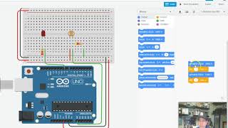 Photo Resistor with Arduino and TinkerCad [upl. by Inalial]