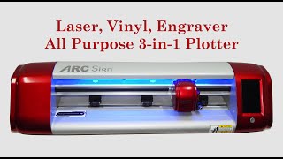 Laser Vinyl Engraver All Purpose 3 in 1 Plotter Cutter [upl. by Aihtnys]