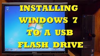 How to Install Windows 7 to a USB Flash Drive [upl. by Eenahpets]