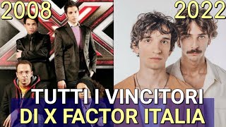 TUTTI I VINCITORI DI X FACTOR ITALIA dal 2008 al 2024 Vince Mimì Maneskin e Fedez [upl. by Llerahc441]