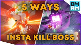 5 WAYS TO DESTROY BOSSES  ONE HIT KILL Guide For Max Apocalypse Plus in Minecraft Dungeons [upl. by Eelydnarb861]