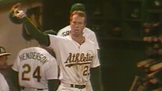 CWSOAK McGwire hits his 48th homer of rookie season [upl. by Inavihs]