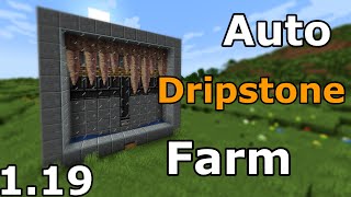 Minecraft Automatic Dripstone Farm 121 [upl. by Hgielek42]