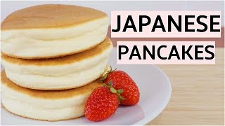 Fluffy Japanese Pancakes Recipe  Jiggly Souffle Pancakes [upl. by Margeaux]