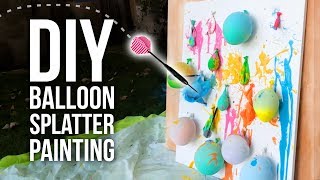 DIY Balloon Splatter Painting  HGTV Handmade [upl. by Whiting]