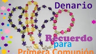 Decenario  Recuerdo para Primera Comunión  Tutorial  DIY [upl. by Ulrikaumeko58]