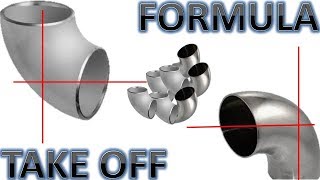 Formula To Get TAKEOFF 90 amp 45 Degrees Elbow LR [upl. by Swithbert]