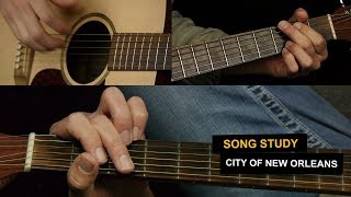 City Of New Orleans Guitar Lesson  Arlo Guthrie [upl. by Romine716]