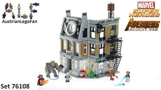 Lego Super Heroes 76108 Sanctum Sanctorum Showdown  Avengers Infinity War  Lego Speed Build Review [upl. by Anaili]