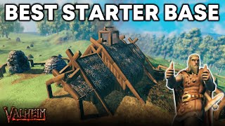 The BEST Starter Base Build in Valheim [upl. by Nnyltiak]