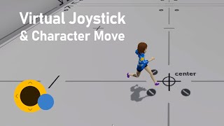 Unity C  Virtual Joystick and Character Move [upl. by Eatnod]