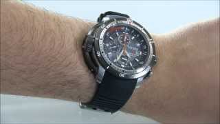 Citizen Eco Drive Promaster Aqualand Depth Meter Chronograph BJ212805E Watch Review [upl. by Aihtiekal]