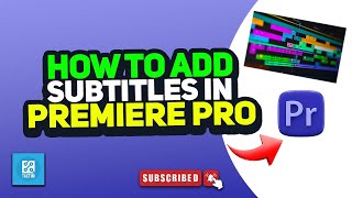 How to add subtitles in premiere pro 2025 [upl. by Cooperman]