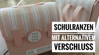 Schulranzen basteln mit Produkten von Stampin´Up [upl. by Bohrer]