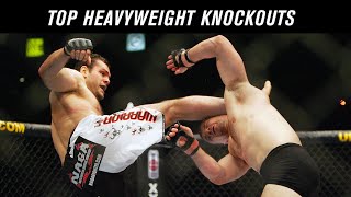 Top 10 Heavyweight Knockouts in UFC History [upl. by Adriane]