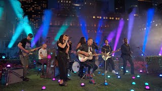 Coldplay  Higher Power Live on The Tonight Show Starring Jimmy Fallon [upl. by Zetnauq]