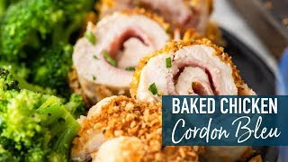 Baked Chicken Cordon Bleu [upl. by Aicatsue170]