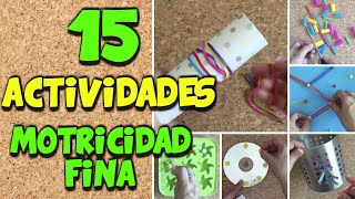 15 actividades de psicomotricidad fina [upl. by Erminie753]