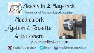 FlossTube NIAH  Needlework System 4 Rosette Attachment w Bar Clamp [upl. by Ardelle]