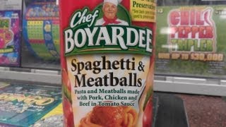 Chef Boyardee Spaghetti amp Meatballs Review [upl. by Terej]