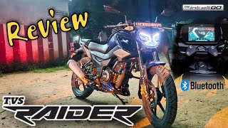 TVS Raider 125  Feature loaded bike in 125cc segment  Review in TAMIL [upl. by Airbas]