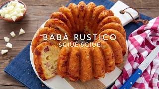 BABA RUSTICO SCIUE SCIUE Ricetta Babà Salato Veloce  Chiarapassion [upl. by Okier438]