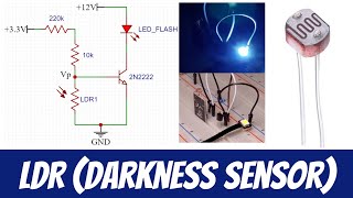 LDR sensor tutorial with darkness sensor example [upl. by Claudell]