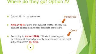 APA Style Intext Citations [upl. by Cristiona]